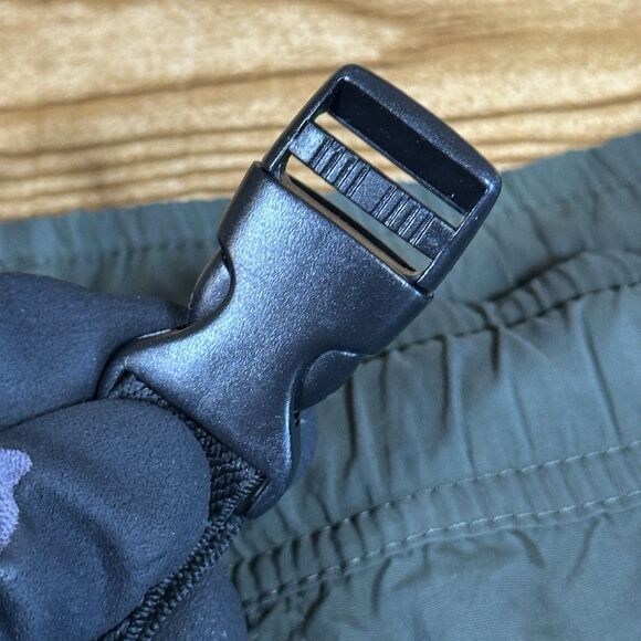 Vintage Eddie Bauer Ebtek Shorts Mens Size Large Green Nylon Belted Lined Hiking - Picture 10 of 12